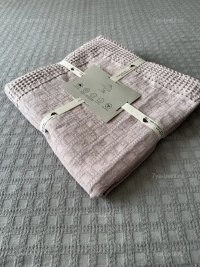 Покрывало хлопковое светло-розовый 150x200 см | 7Я Атмосфера Благополучия