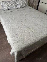 Покрывало муслиновое бежевое 200×230 см — хлопковое евро покрывало — 7Я Атмосфера Благополучия